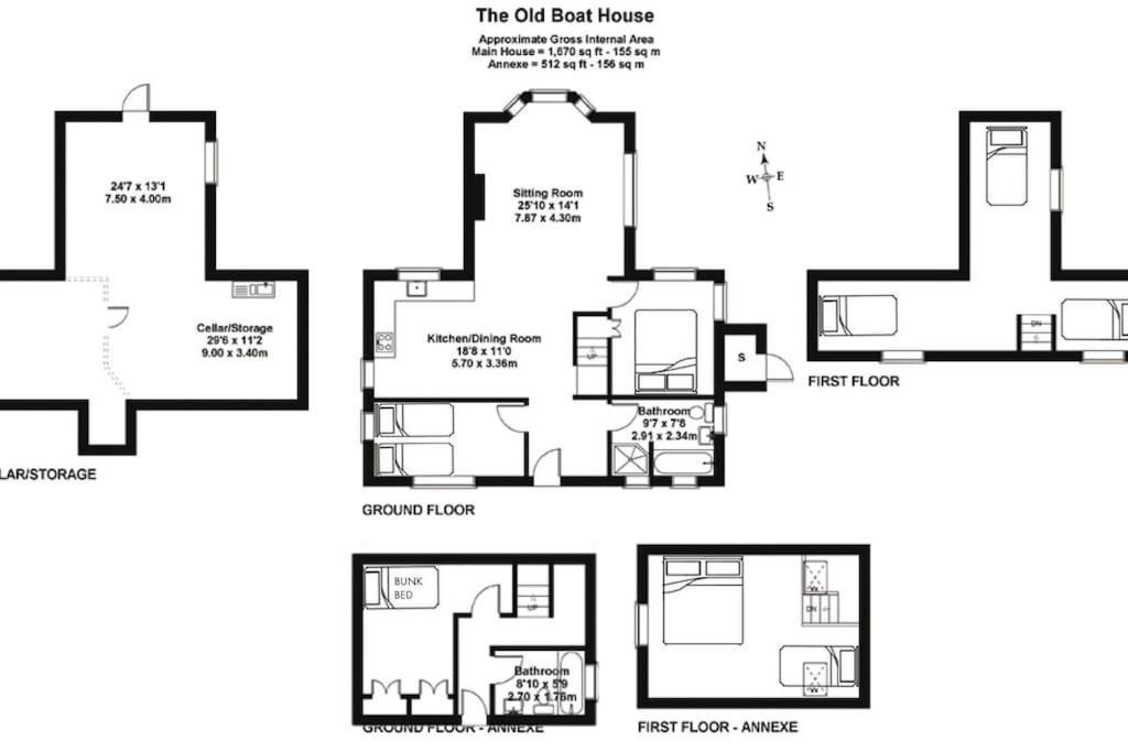 The Old Boat House, Seaview - Seafront Three Bedroom Cottage With Separate Two Bedroom Annexe ภายนอก รูปภาพ
